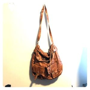 large brown purse